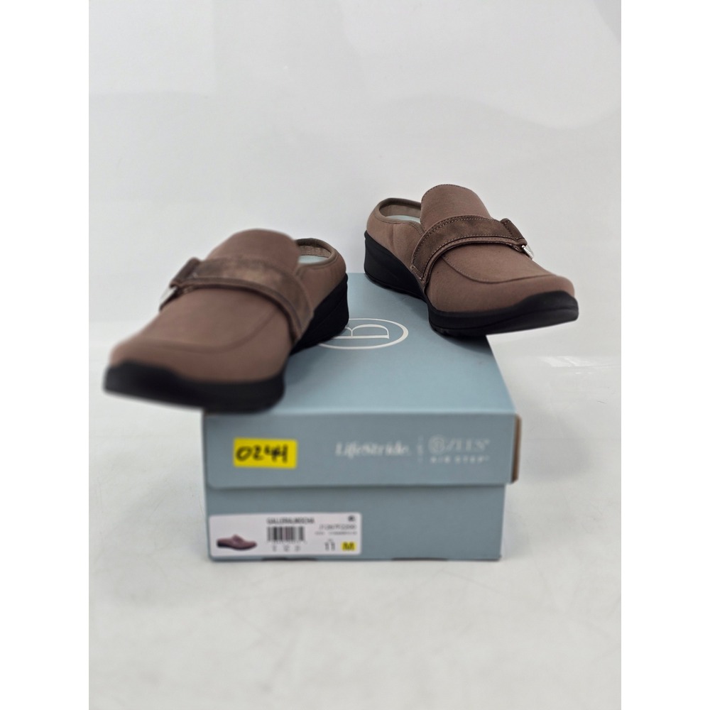 Bzees LifeStride Galleria Mocha Women 11 M Mules Slip On Shoes - New